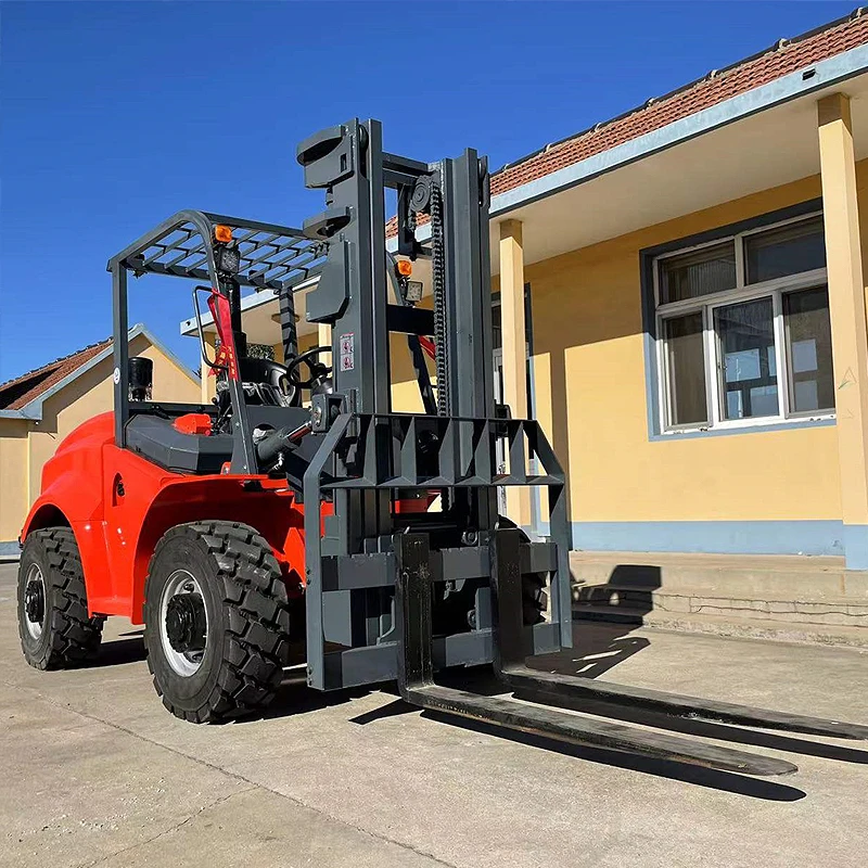 China off road Forklift And Loading Rough Terrain Diesel Forklift Trucks 3 ton 3.5 ton 5 ton forklifts