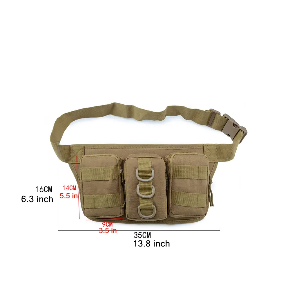 전술 Molle 숄더 백 방수 허리 가방 슬링 팩 남성 여성 Molle 숄더 팩 전술 Versipack