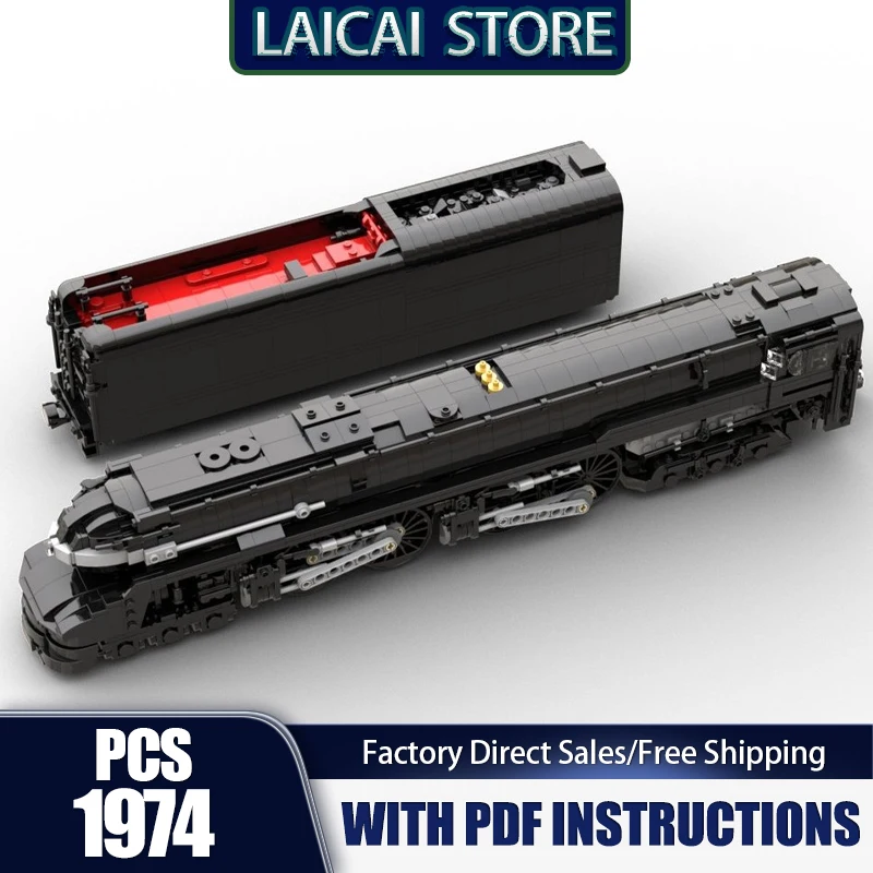 Railway Train Model Moc Building Bricks 1:48 Railroad S1 Model Technology Modular Blocks Gifts Christmas Toys DlY SetsAssembly