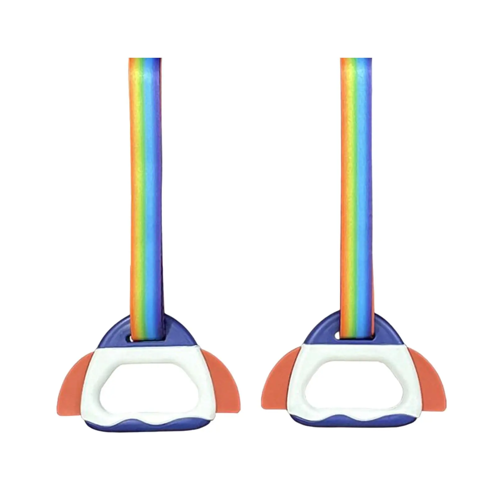

2 Pieces Gymnastics Rings Gym Hanging Rings with 2 Webbings Lightweight