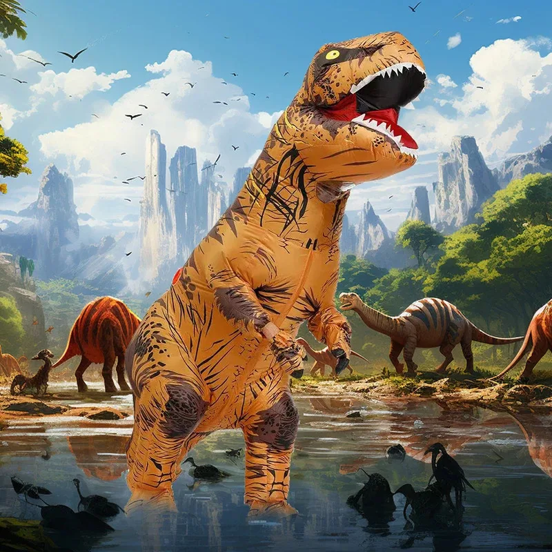 

Костюм динозавра, костюмы T-rex, надувные костюмы на Хэллоуин, надувной костюм для взрослых