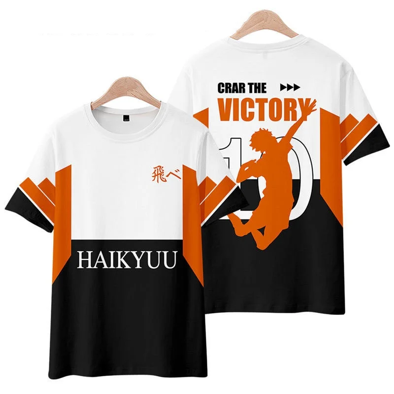 

Футболка Bandai Volleyball Youth Anime Uno University Volleyball Team Yinju, быстросохнущая, дышащая, удобная, для родителей и детей
