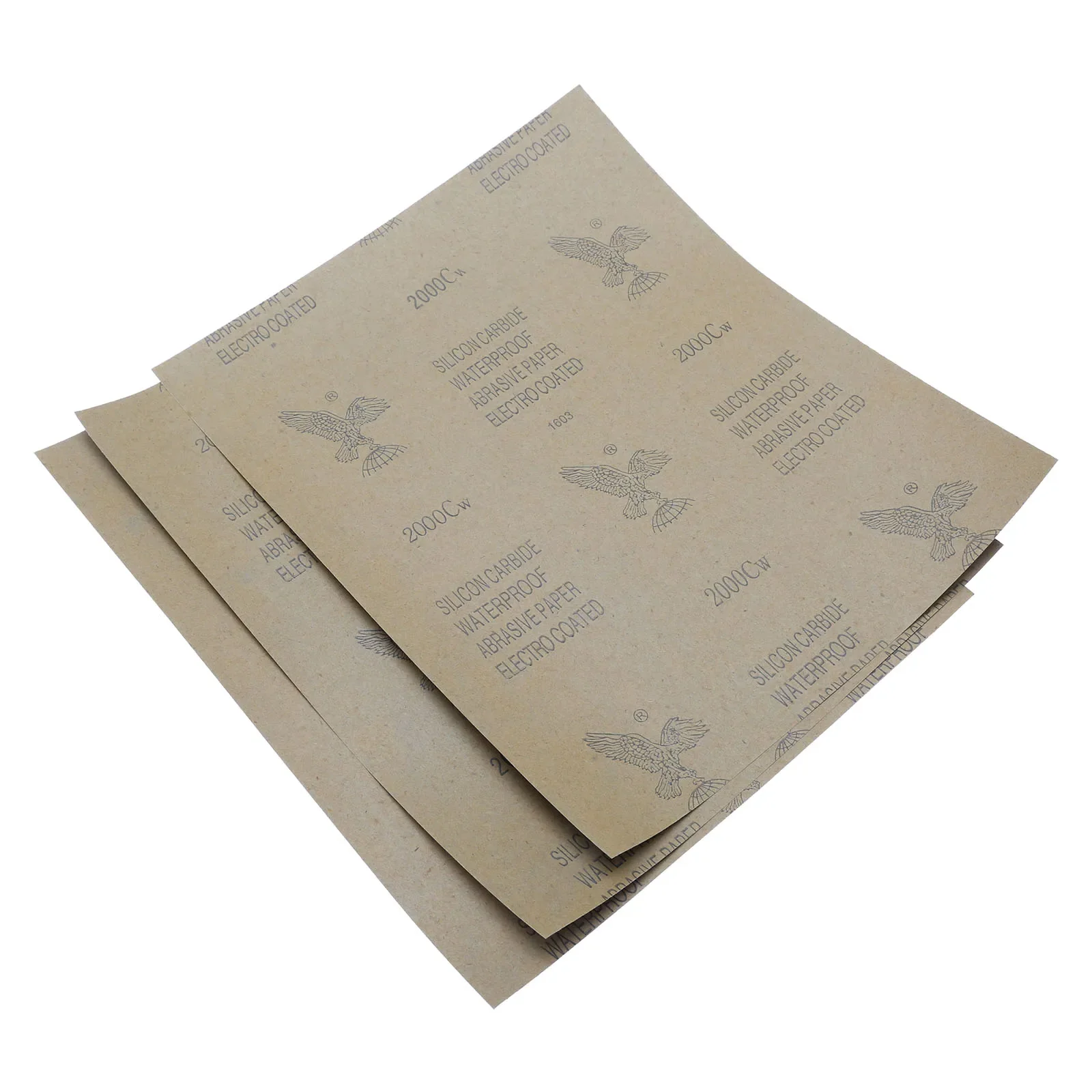 3 Sheets Sandpaper Waterproof Abrasive Paper Sand Paper Silicone Carbide Grinding Tool 28 x 23cm