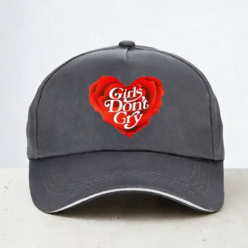 

Girls Don’t Cry rose baseball cap rose heart shape Women hat summer Casual adjustable Snapback hats gorras
