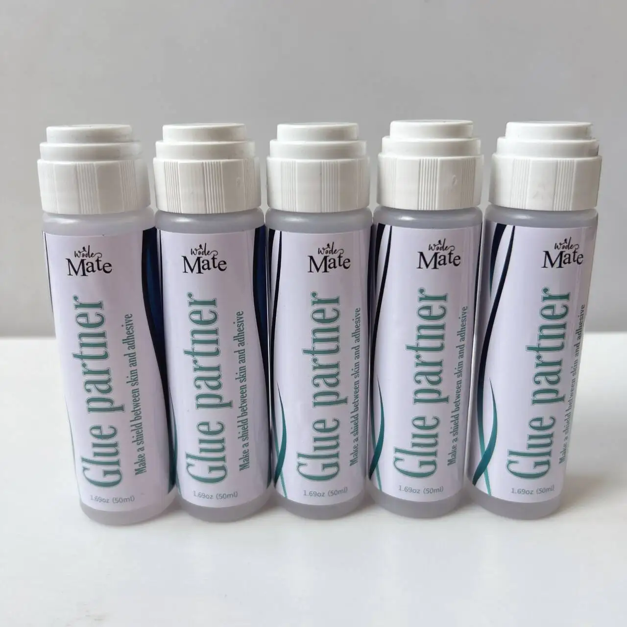 

5 шт., невидимый клей 50 мл, партнер для кружевных париков, комплект для установки переднего парика, аксессуары для волос для переднего кружева