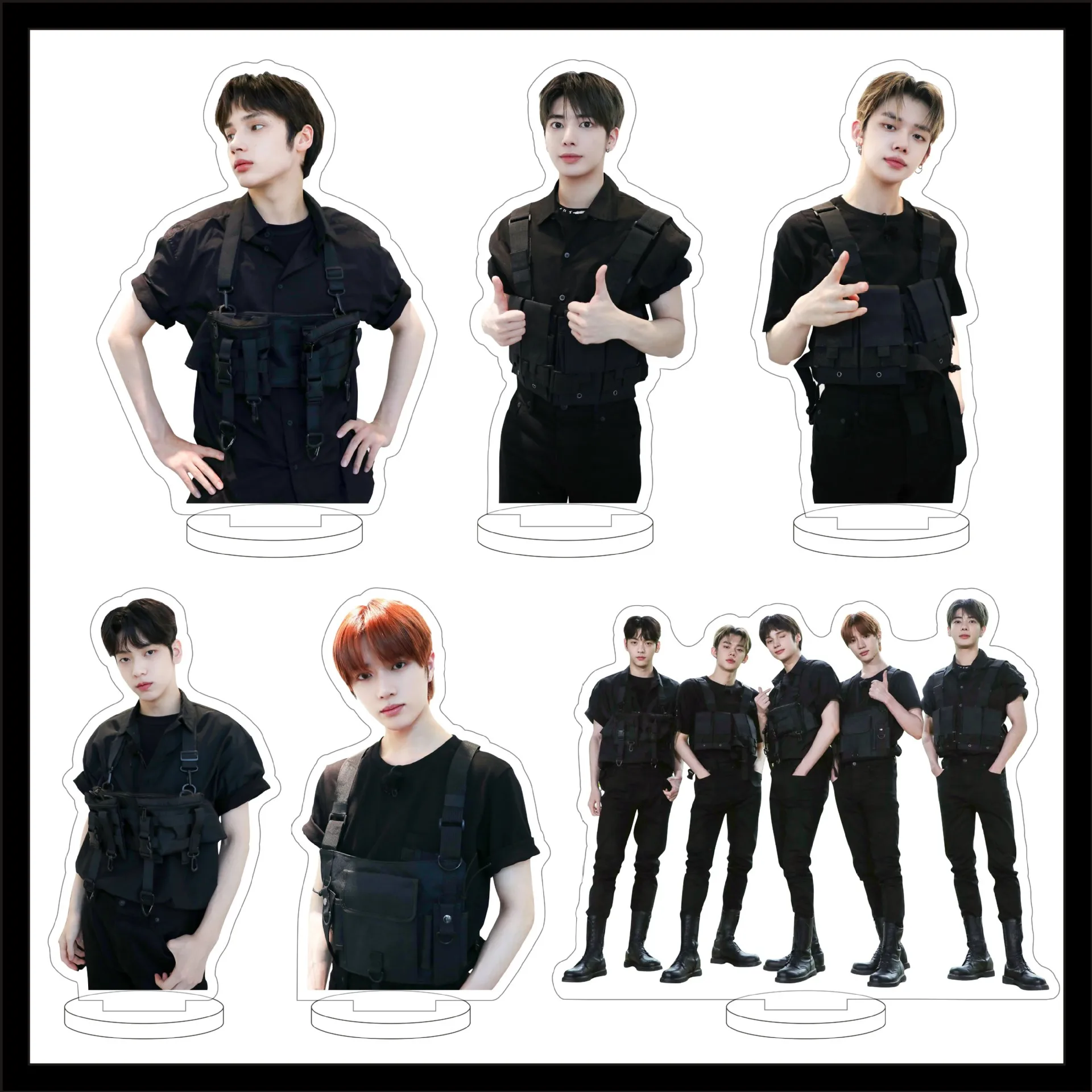 KPOP Yeonjun Soobin Yeonjun Acrylic Standee Taehyun Hueningkai Beomgyu 10CM Stand Figure Model Desktop Decor Fans Collectibles