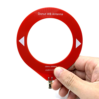 AMNVOLT 10kHz-180MHz Frequency Broadband Small Circular Antenna Portable Microwave Radio Antenna