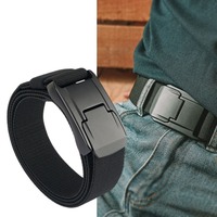 Unisex Quick-Release Stretch Belt Heavy-Duty Nylon Elastic Waistband for Men Work/Overalls Belt Secure Buckle