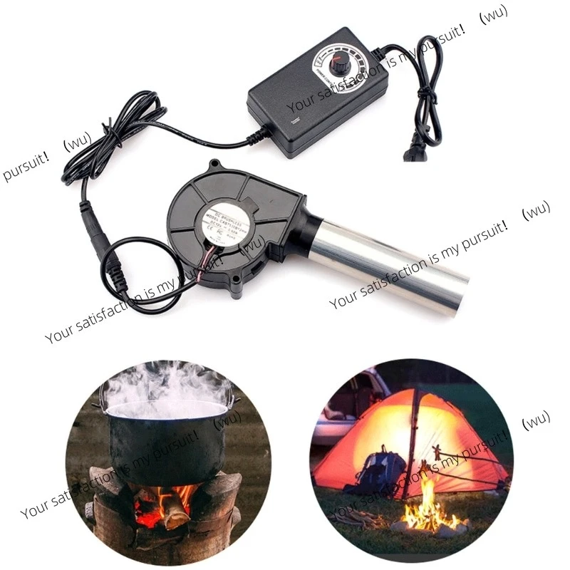 Soplador pequeño 7cm 7530 12V con controlador potencia Variable para barbacoa libre DIY