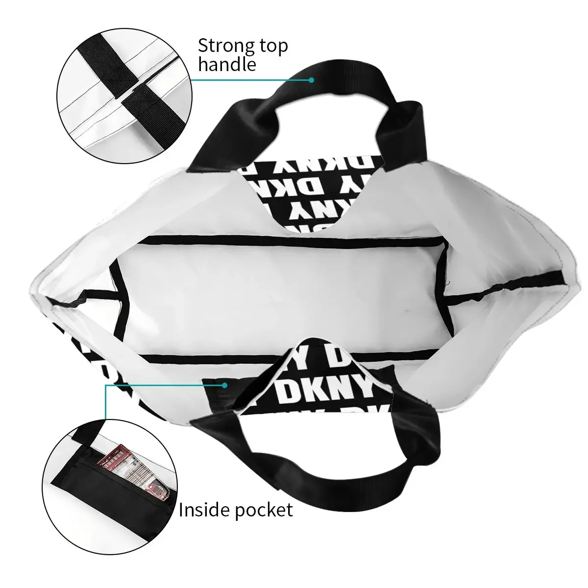 Fashion DKNYs Large Capacity Grocery Bag Accessories Trendy Shoulder Bags for Unisex