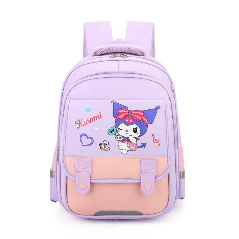 Sanrio Kuromi Character Backpack Large Capacity Anime Cartoon Student School Bag for Kids Kindergarten Boys Girls