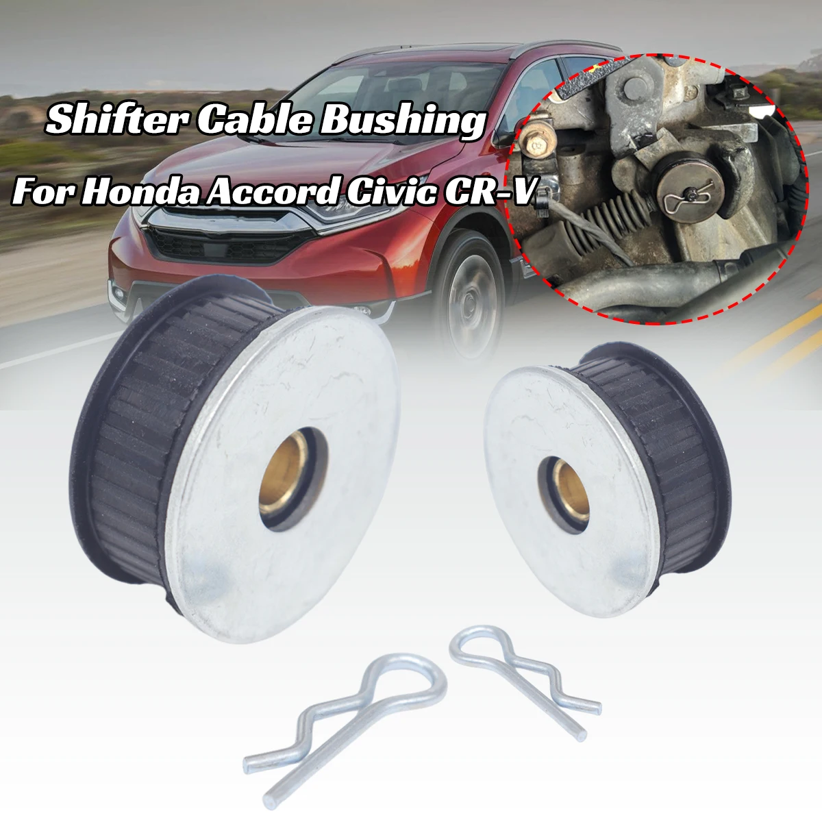 

Обновленная втулка управления тросом переключения передач для Honda Accord Civic CR-V Acura Inspire с штифтом шайбы, зажим Rplace