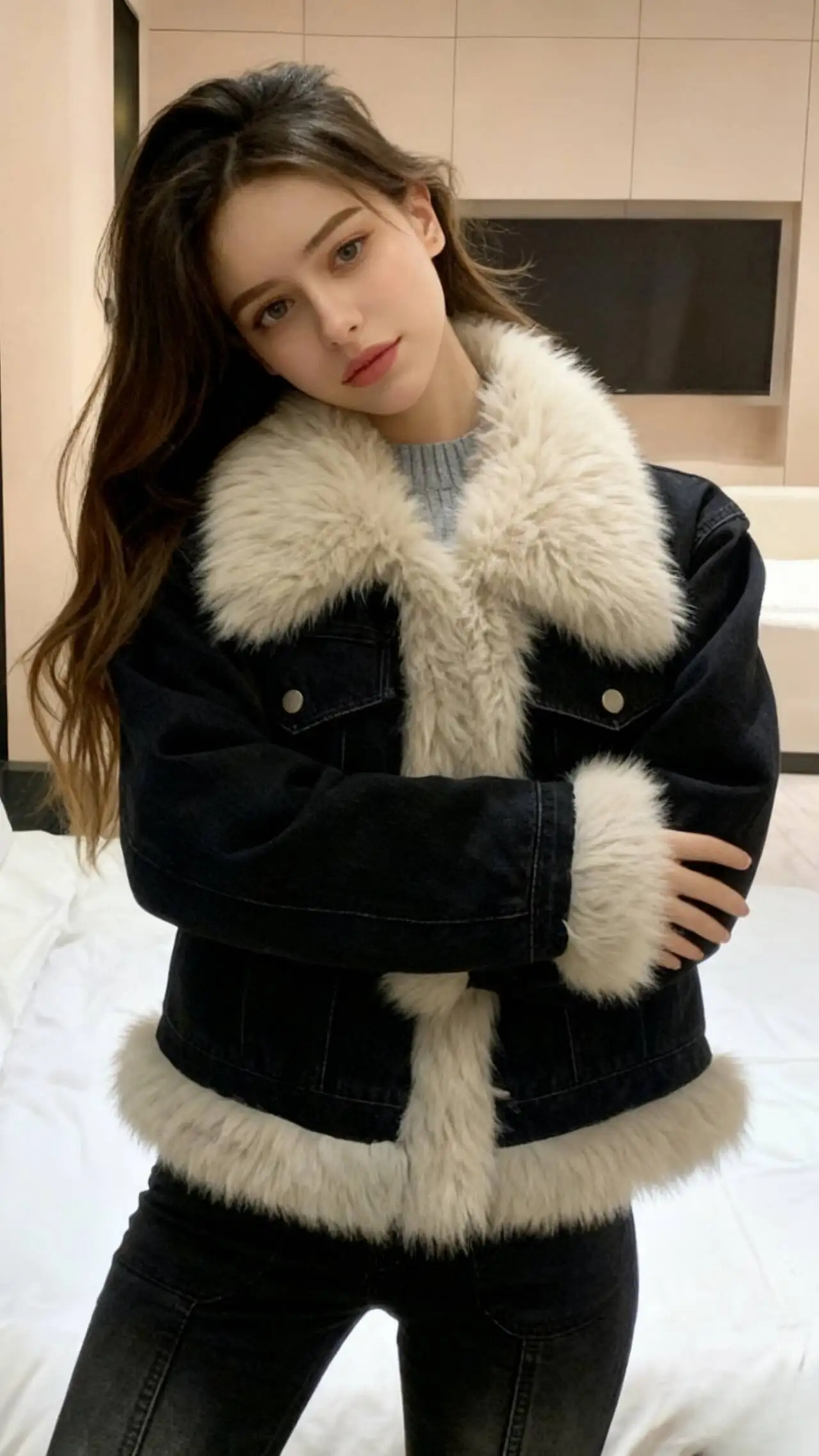 زي باركاس نسائي للشارع في الخريف مصنوع من البوليستر مبطن بدون أزرار ومقصوص للكلية من Preppy، فريد من نوعه، أنيق وحديث، شبابي أنيق