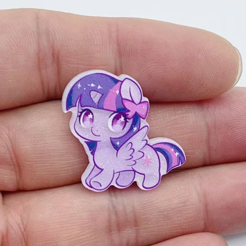 10pcs cartoon animal acrylic pendant DIY handmade bracelet keychain necklace craft supplies image 3