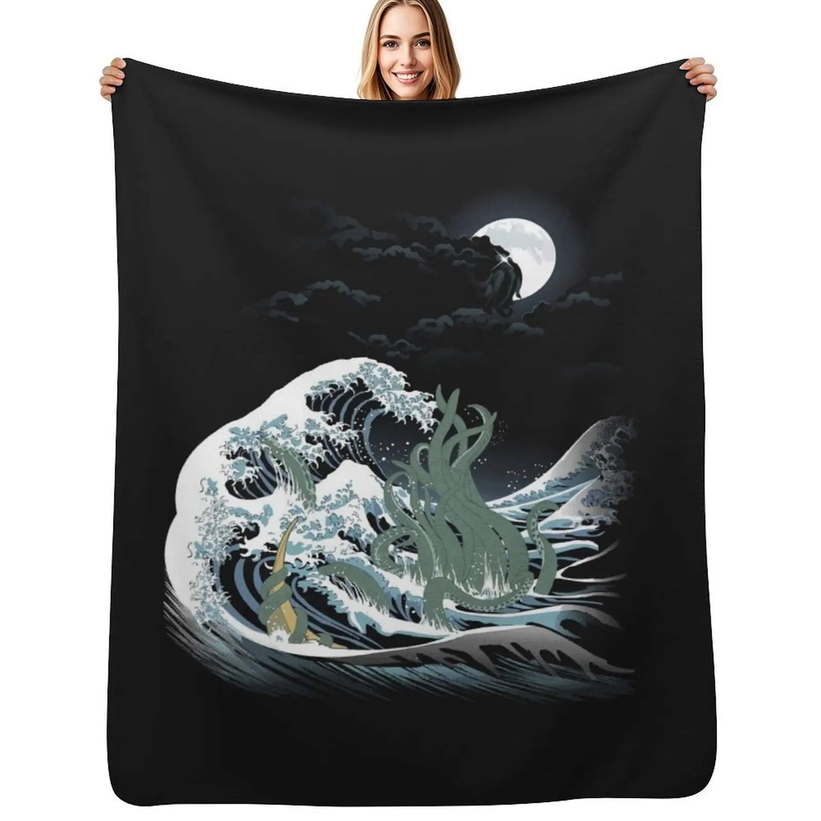 

The Wave OffR'lyeh Throw Blanket Flannels Thermal Weighted Blanket