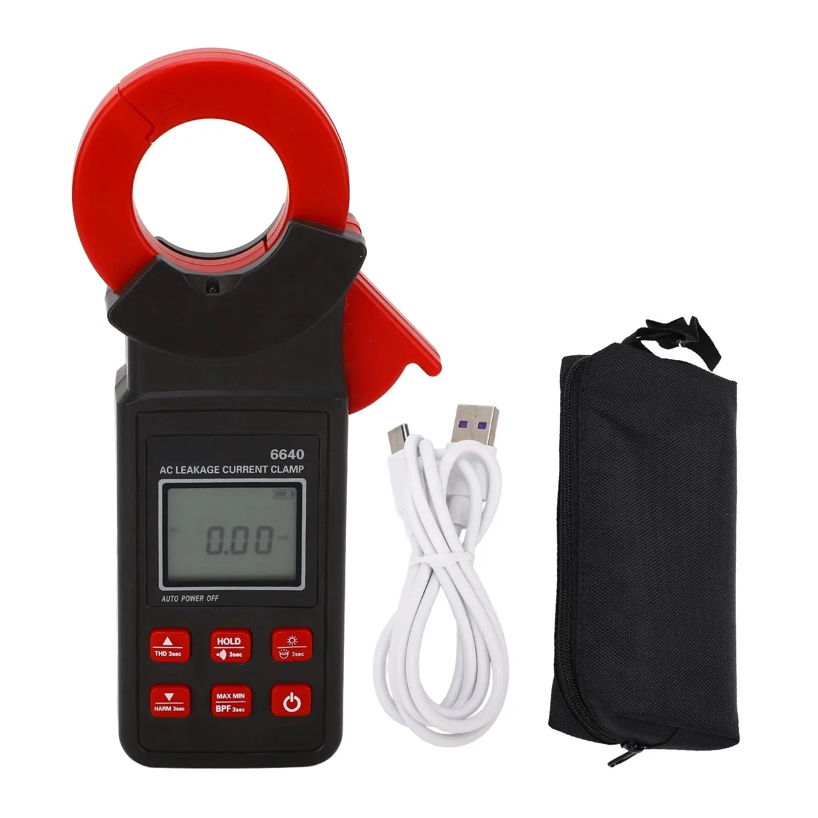 

ETCR6640 ETCR6670 ETCR6680 App Bluetooth Communication AC 0.00mA-2000A AC Clamp Current Leakage Meter Lithium Battery