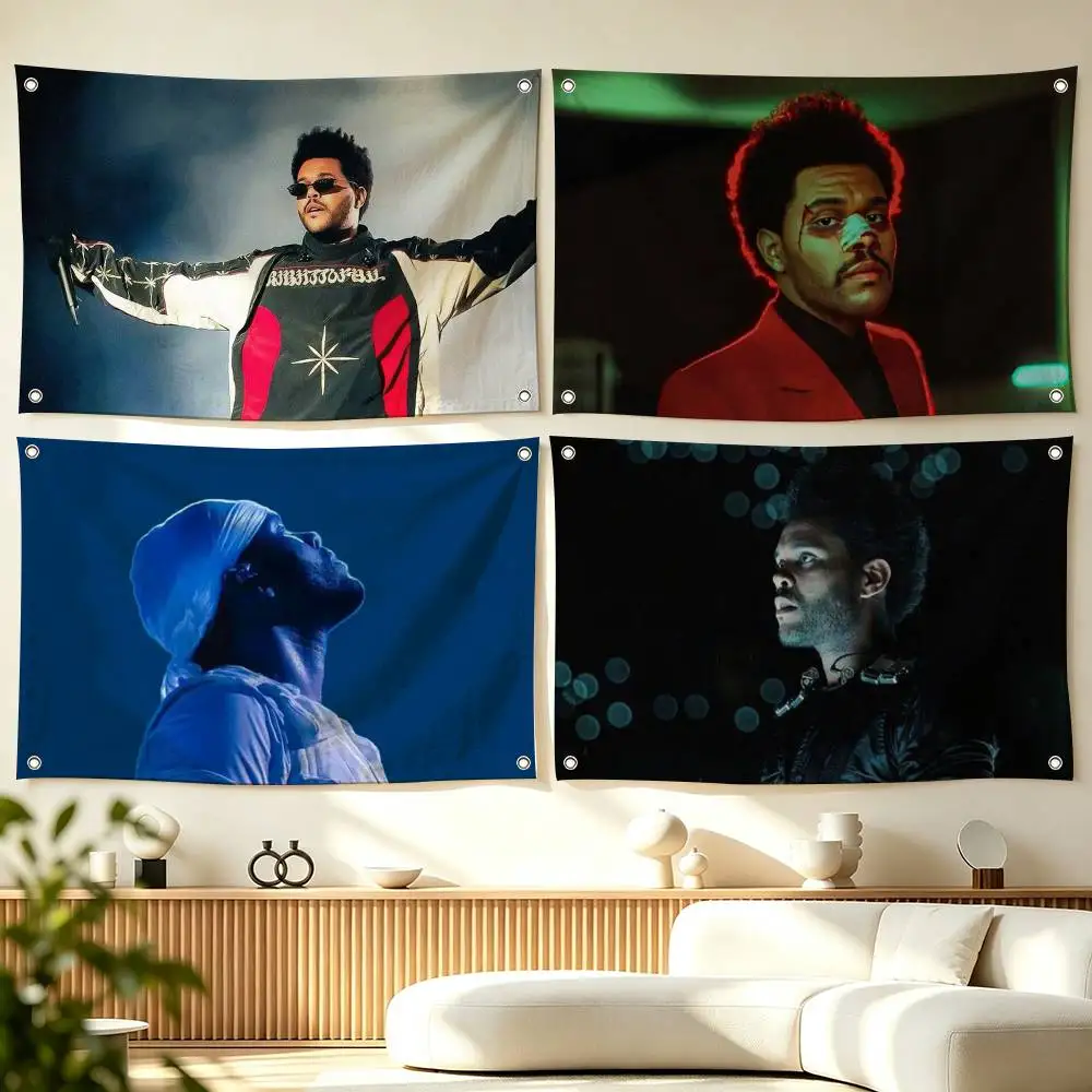 S-Singer Abel Tesfaye  Flags for Bedrooms Home Decor Items Outdoor Decors Garage Decoration Flaga