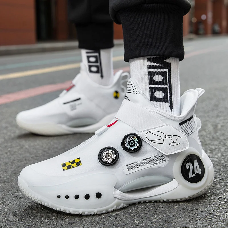 Men's Casual Basketball Sneakers - Classic Sport Style Shoes for Daily Wear and Comfortable Walking view 2