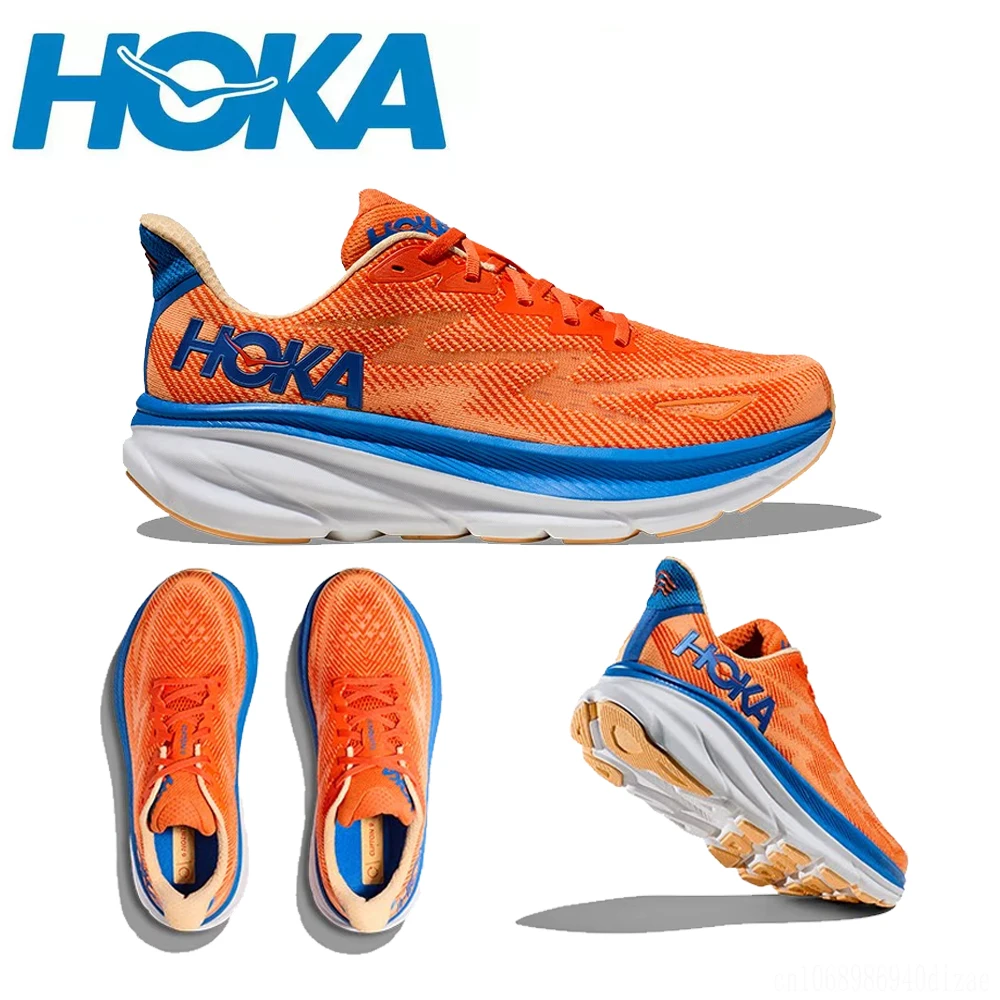 Hoka ONE ONE clifton 9รองเท้าวิ่งสำหรับผู้ชายรองเท้าผ้าใบน้ำหนักเบาสำหรับผู้หญิง, รองเท้าผ้าใบเทรนเนอร์ระบายอากาศได้ดี