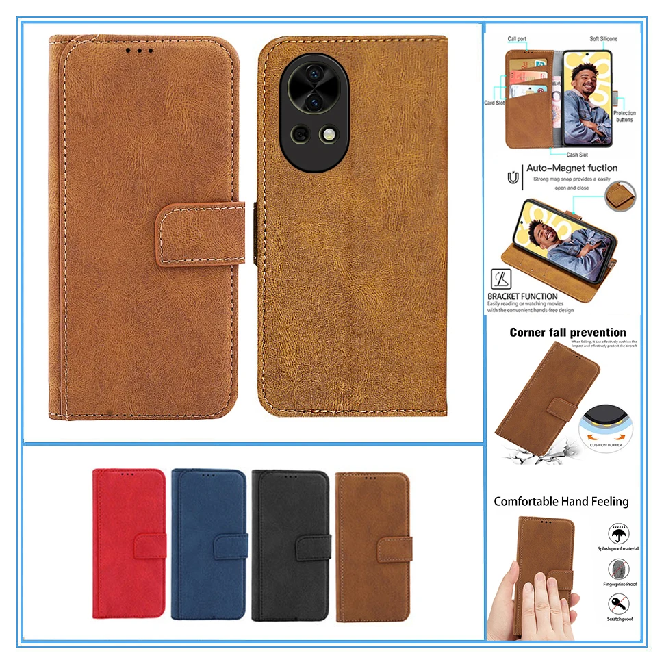 Nova funda 13 para Huawei nova 13 Funda de cuero cartera celular Etui Huawei nova 13 Pro funda de teléfono Nova13 5G Coque Nova 13i