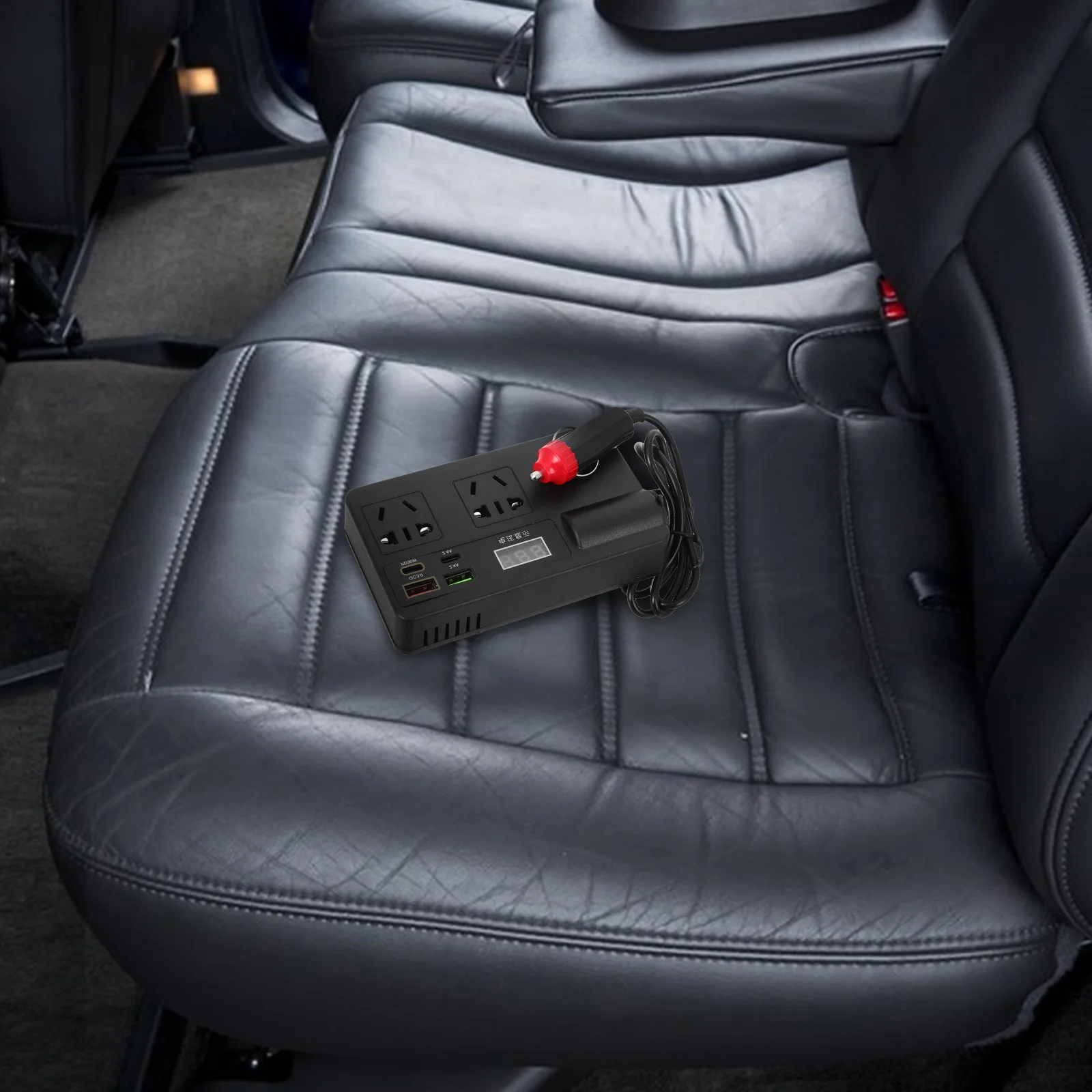 

120W Car Power Inverter 12V 24V To 220V Dual Usb Multi Outlet Adapter For Laptop Vehicle Converter Charging Accessory