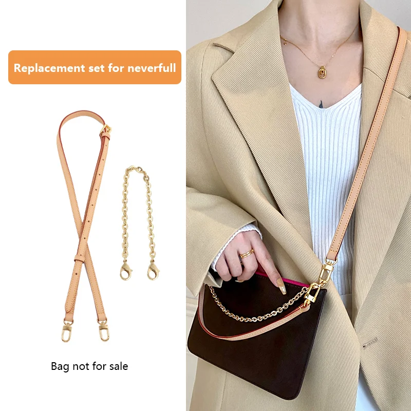 

Ремень для сумки L-V Neverfull, кожаный ремень-удлинитель для сумки, цепочка для ношения подмышкой, ремень для сумки через плечо, сменные аксессуары