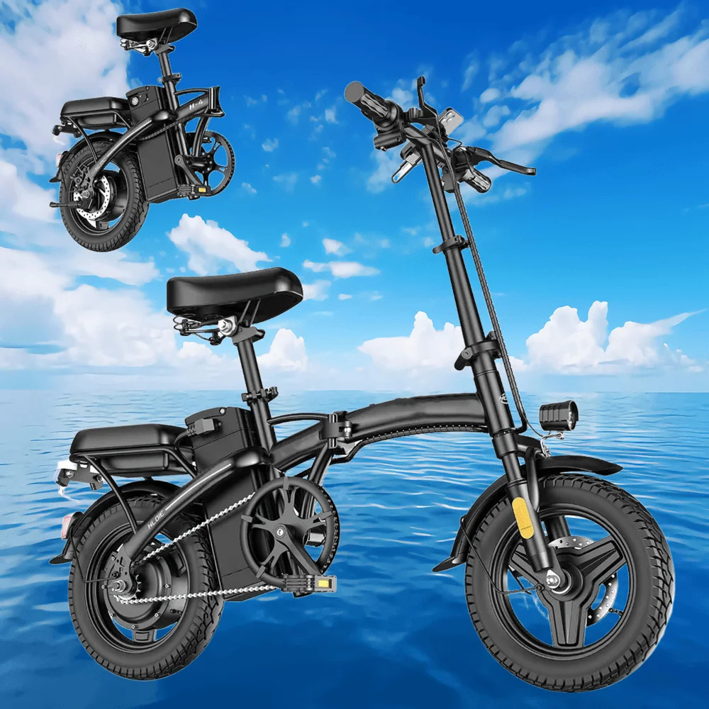 

14 Inch Tyre Folding Mini Electric Motorcycles Bike 500W Motor 19 MPH 30 Mile Trip Commuter Electric Motorcycles Bike For Adults