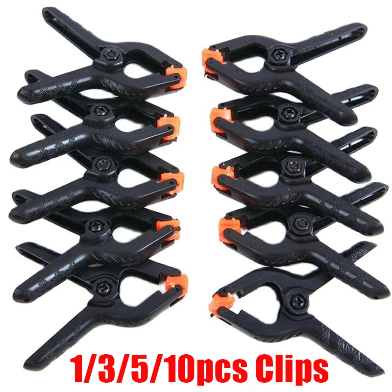 1-10pcs Background Clip Adjustable Nylon Spring Clamps for Photography Studio Tool Accessories Background Backdrops Fixed Clips