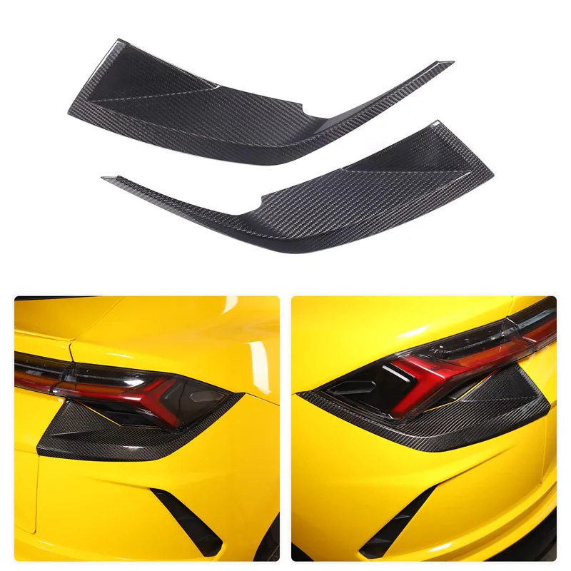 

For 2018-2021 Lamborghini URUS real carbon fiber car rear tail light decorative frame protective cover sticker car accessories