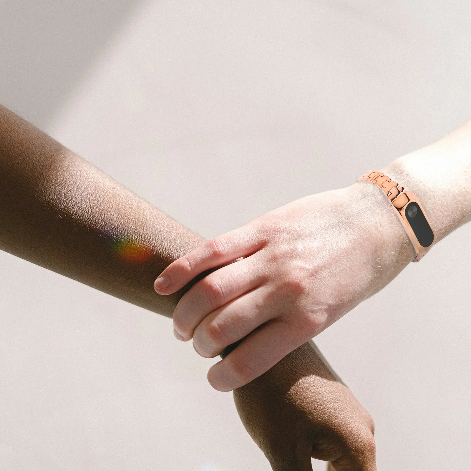 

Replacement Stainless Steel Strap for 2 Black Metal Wristband Comfortable Stylish Durable Smart Bracelet