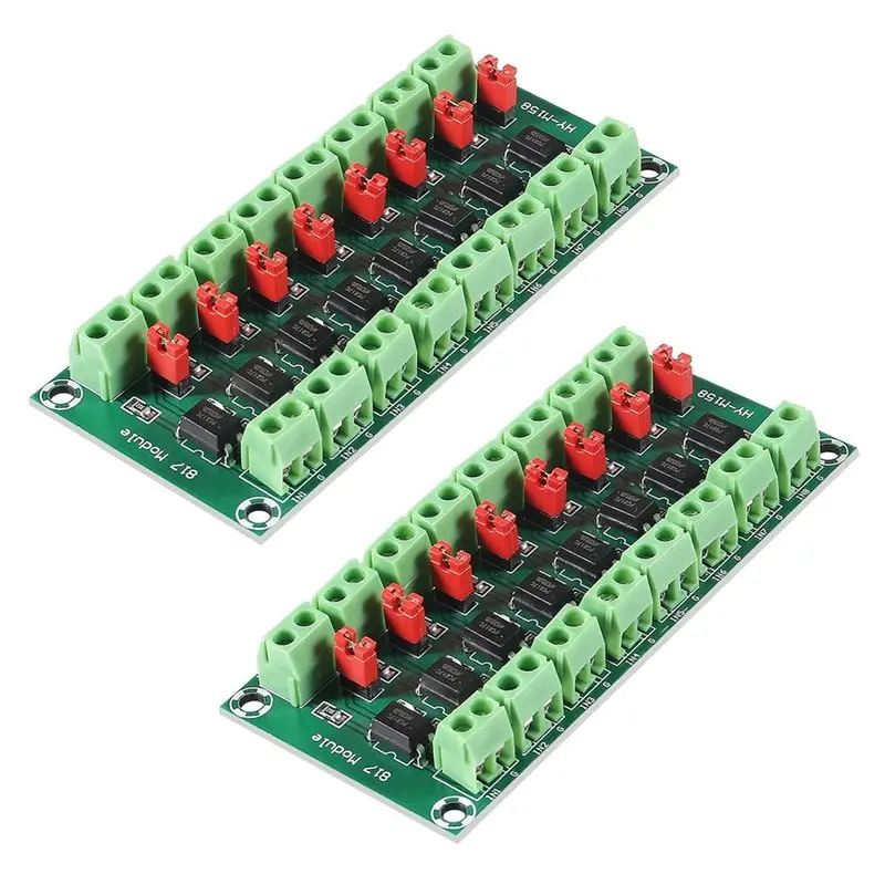 [B24B!】 PC817 8 Channel Optocoupler Isolation Board 2 Pieces For 3.6 To 30V For Driver And Voltage Conversion Applications
