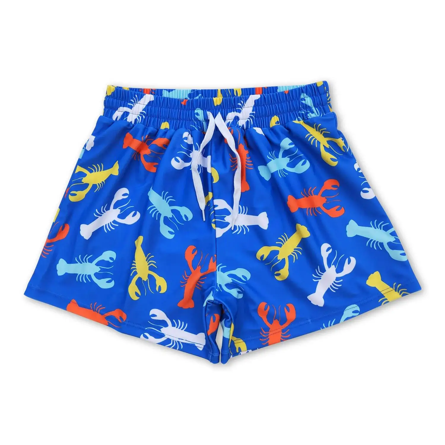 

Летний купальник для маленьких мальчиков, красочный купальник с принтом раков, детские летние плавки для мальчиков