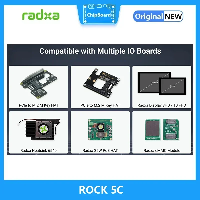 Radxa ROCK 5C RK3588S2 Wifi6 dan BT5 Performa Tinggi Sebagai gantinya Raspberry Pi