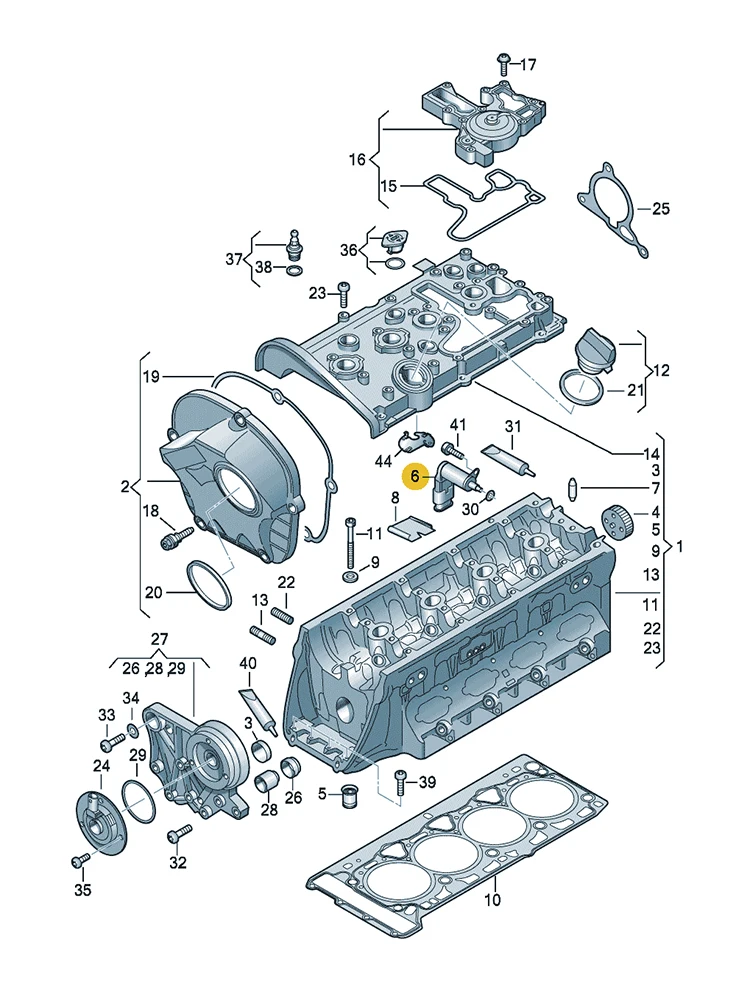 BOICY Variable Valve Timing Solenoid Actuator for 2.0 Audi A4/S4 A5 A6/S6 A8 Q5 TT 06H103697A 06H103697B 06H103697C 06E103697AF