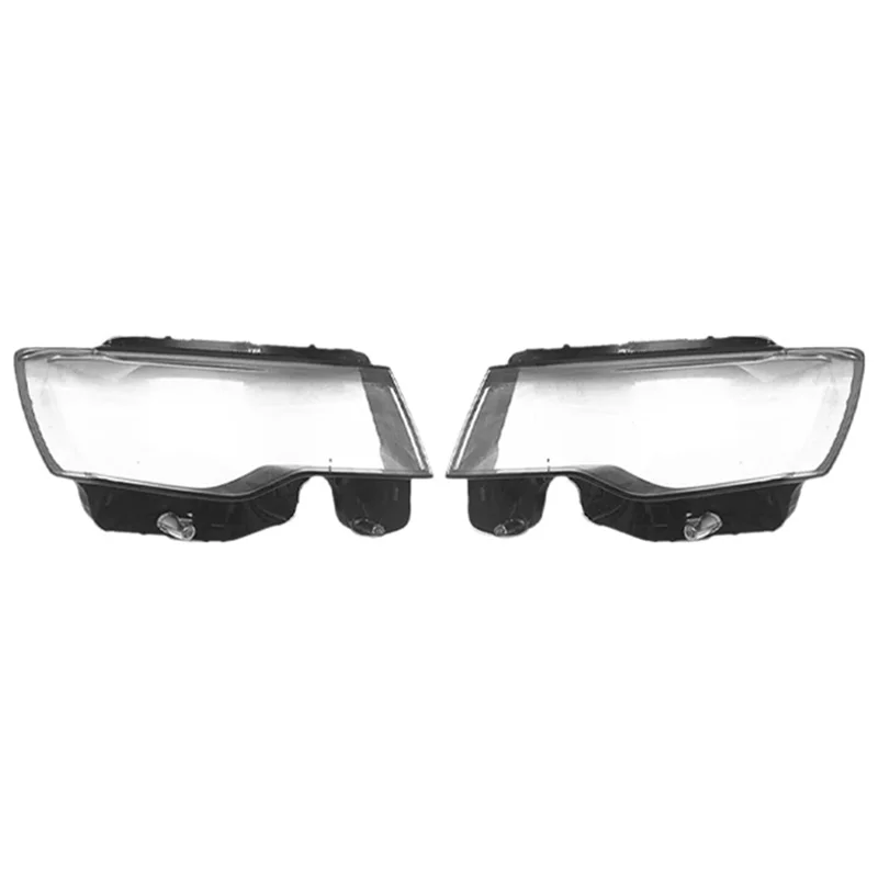 

AR-1Pair Car Headlight Lens Cover Transparent Head Light Lamp Shell For Jeep Grand Cherokee 2014-2019
