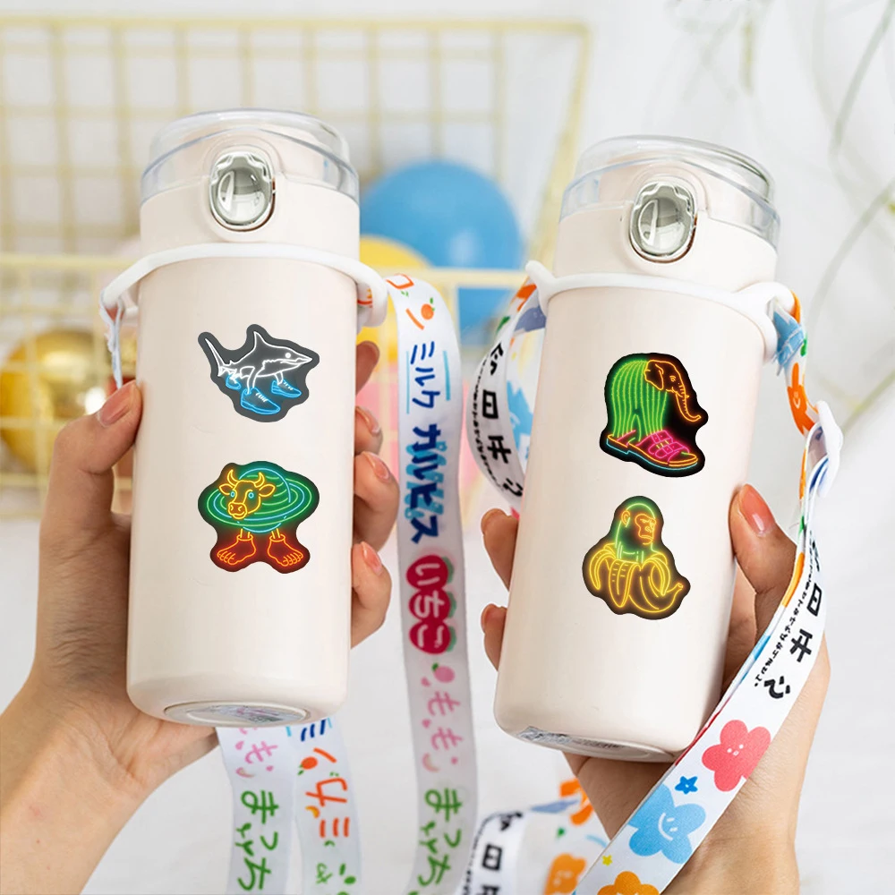

500pcs/Roll Abstract Animal Tung Tung Sahur Stickers Funny Creative Italian Brainrot Sealing Label Sticker Kid Reward Toys Gifts