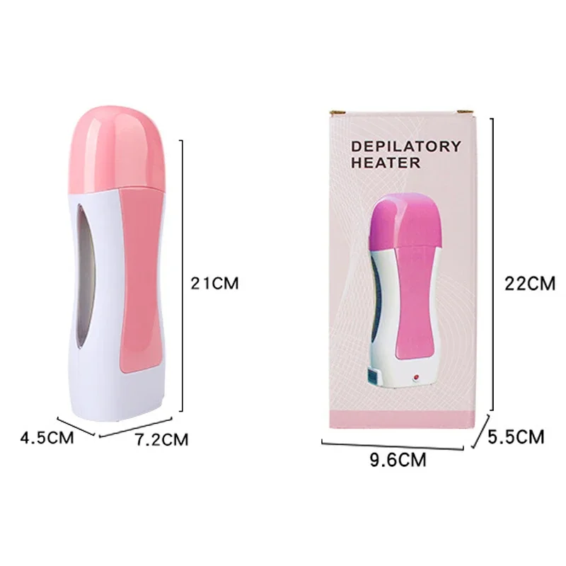 Professional Body Hair Removal Waxing Machine Portatble Electric Depilatory Roll On Wax Heater Roller Hot Container EU Plug