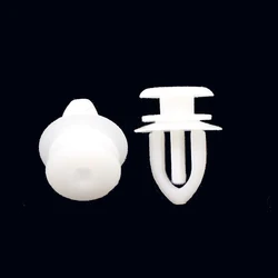 50Pcs Car Tweeter Triangle Wing Mirror Trim Panel Clips Plastic Auto Fastener Rivets For Opel Vauxhall Corsa Astra Ford 7mm hole