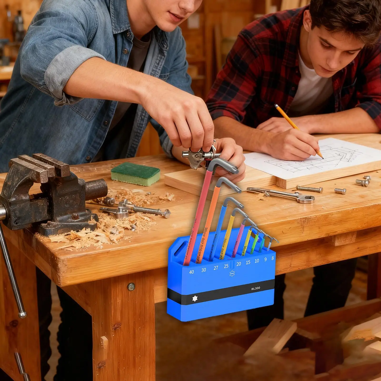 وجع المنظم المغناطيسي أداة رف وجع جدار الرف للدراجة عرافة المفك أداة إصلاح جدار منظمة عرض ورشة المرآب #1