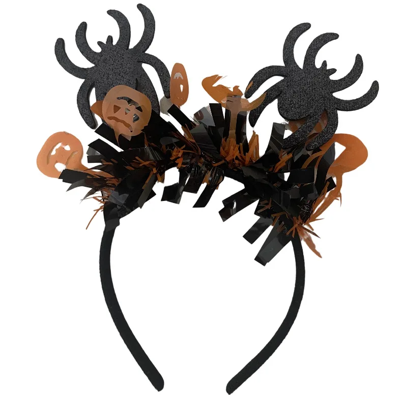 

Halloween Hairband Pumpkin Decor Spring Headband Spider Skull Hair Accessory Party Decoration Cosplay Headwear