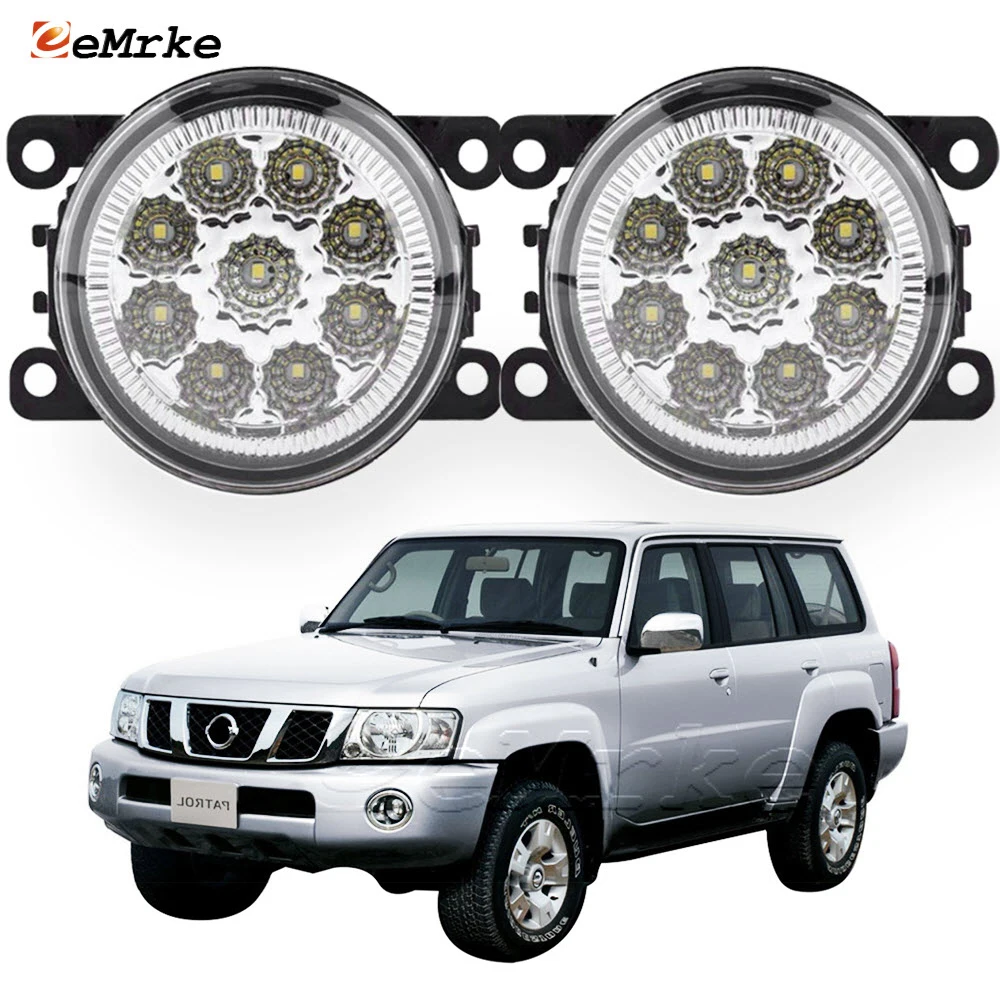 

EEMRKE 2PCS Car-Styling LED DRL for Nissan Safari Patrol Y61 Facelift 2005 2006 2007 2008 2009 Fog Lights Assembly Daylight