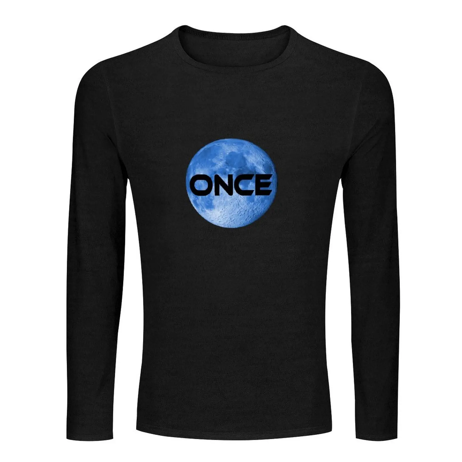 Once In A Blue Moon Long T-Shirt anime clothes mens white t shirts