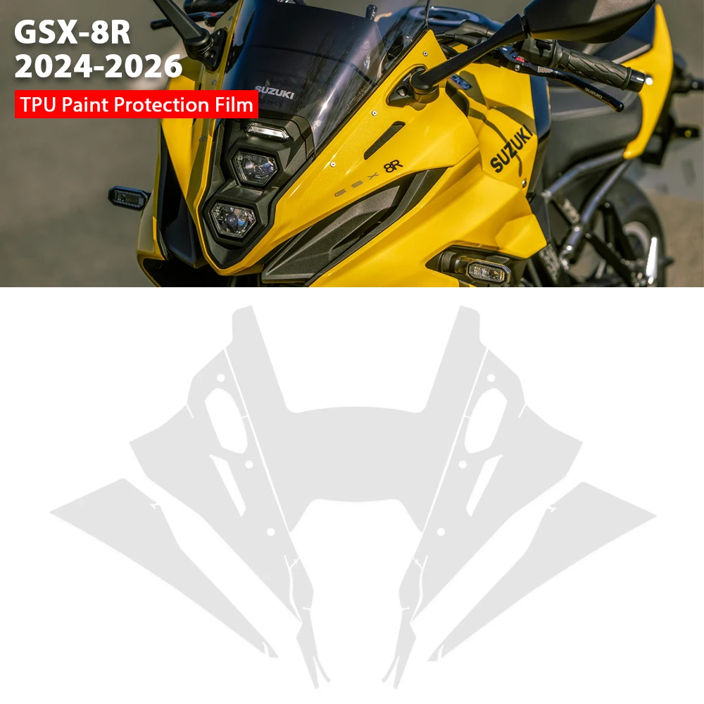 

НОВАЯ защитная пленка из ТПУ для мотоциклов SUZUKI GSX-8R, антицарапийная защита обтекателя, подходит для GSX 8R 2024-2026