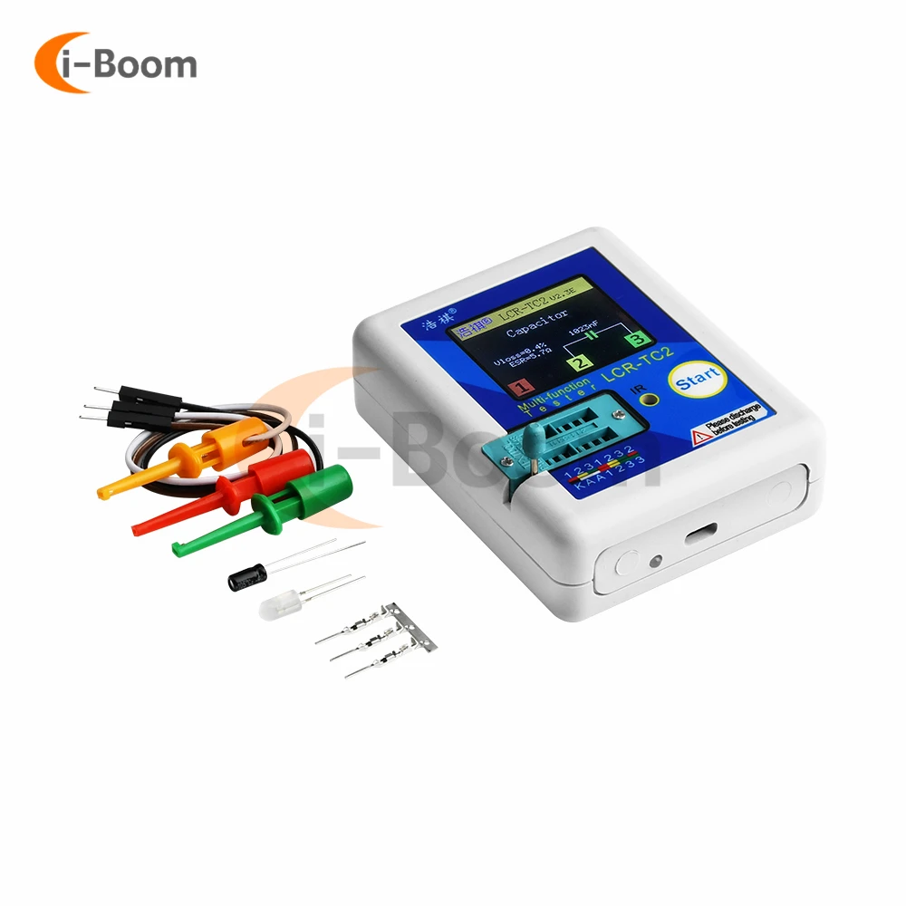 Imagem -06 - Tft Lcd Multímetro Transistor Tester Diodo Triode Capacitor Resistor Teste Medidor Mosfet Npn Pnp Triac Mos Lcr-tc1