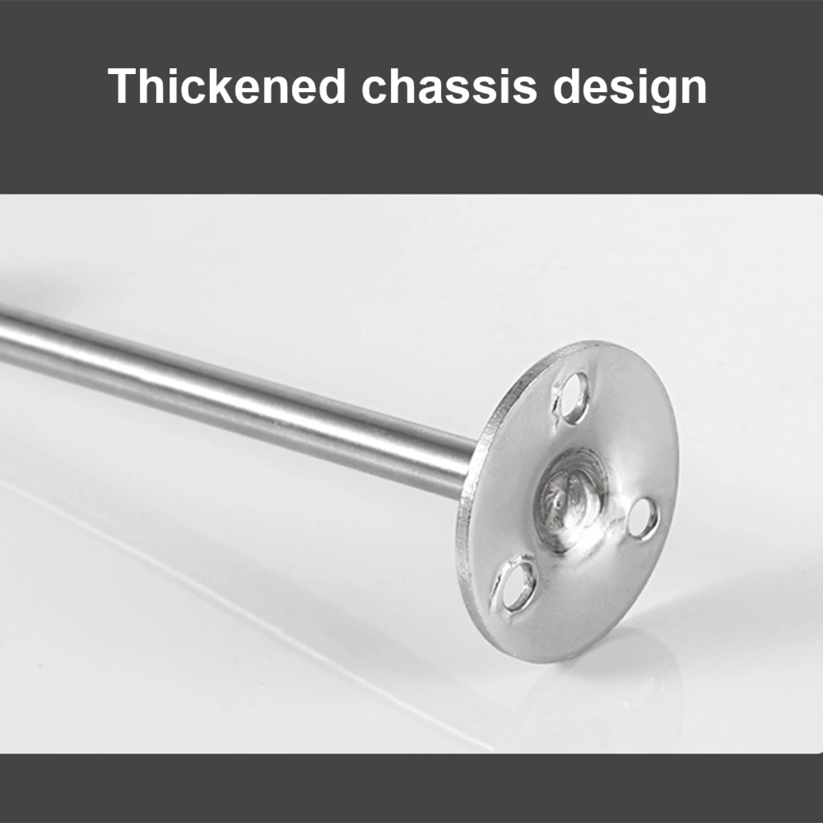 Stainless Steel Closet Rods Round Tube Pipe Support Brackets Flange Base Fixed Drying Hanger Wardrobe Accessories Furniture