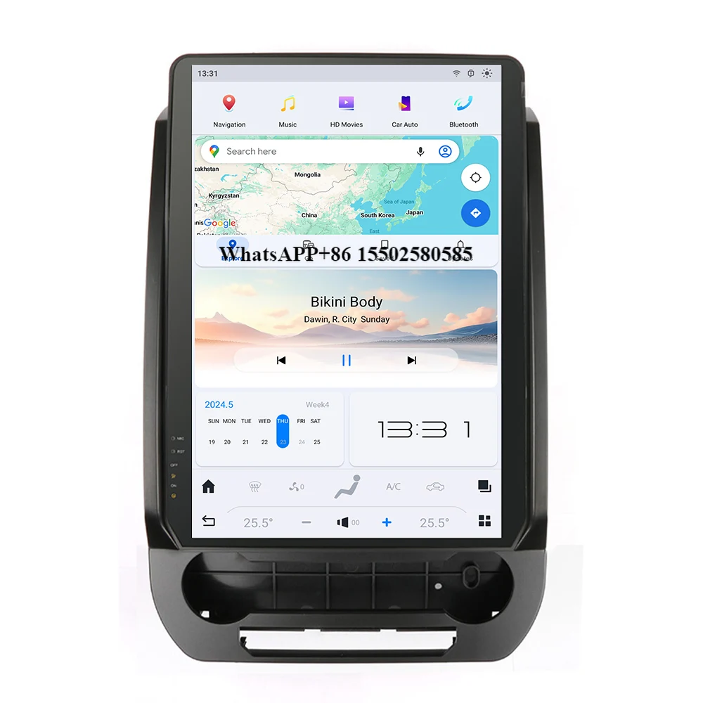 

NaviHua Latest Upgrade 14.4inch Android Car Radio GPS Navigation Multimedia Auto Head Unit DVD Player for Ford Expedition 2018+