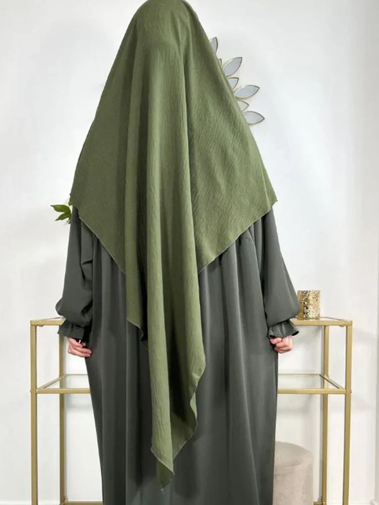 طبقة واحدة طويلة خيمار المرأة مسلم الحجاب رمضان ملابس الصلاة عيد الحجاب الإسلامية التعادل الخلفي الصلاة الجلابة النقاب جلباب 2026 #4