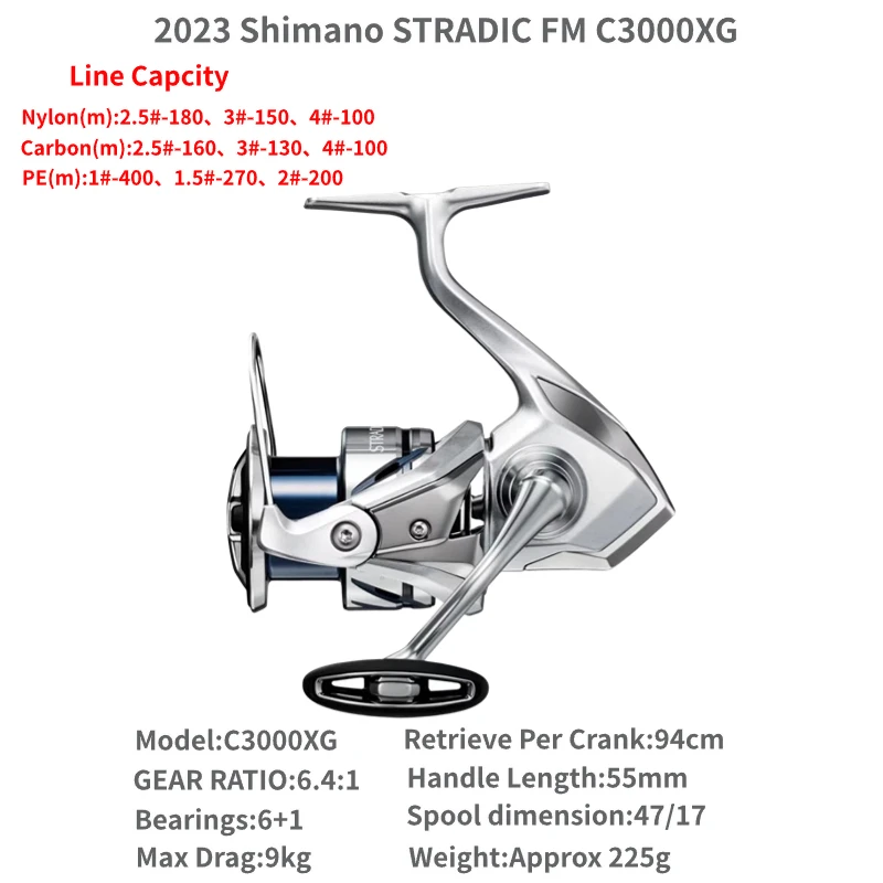 2023 Shimano STRADIC FM 1000S C2000S 2500S 2500SHG C3000 C3000HG