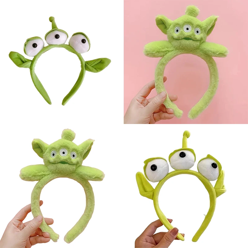 

Toy Story3 Ears Headwear Girl Suelly Headband Kids Mike Plush Hairband Women Disney Bow Hair Bands Baby Anime Hair Accessories