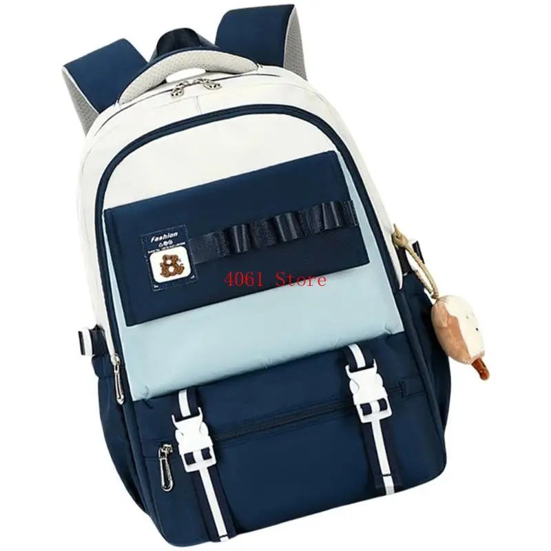 حقيبة مدرسية عملية من النايلون للمراهقين، حقيبة ظهر واسعة وعملية مع مقصورات تنظيمية، حقيبة نهارية كاجوال #1